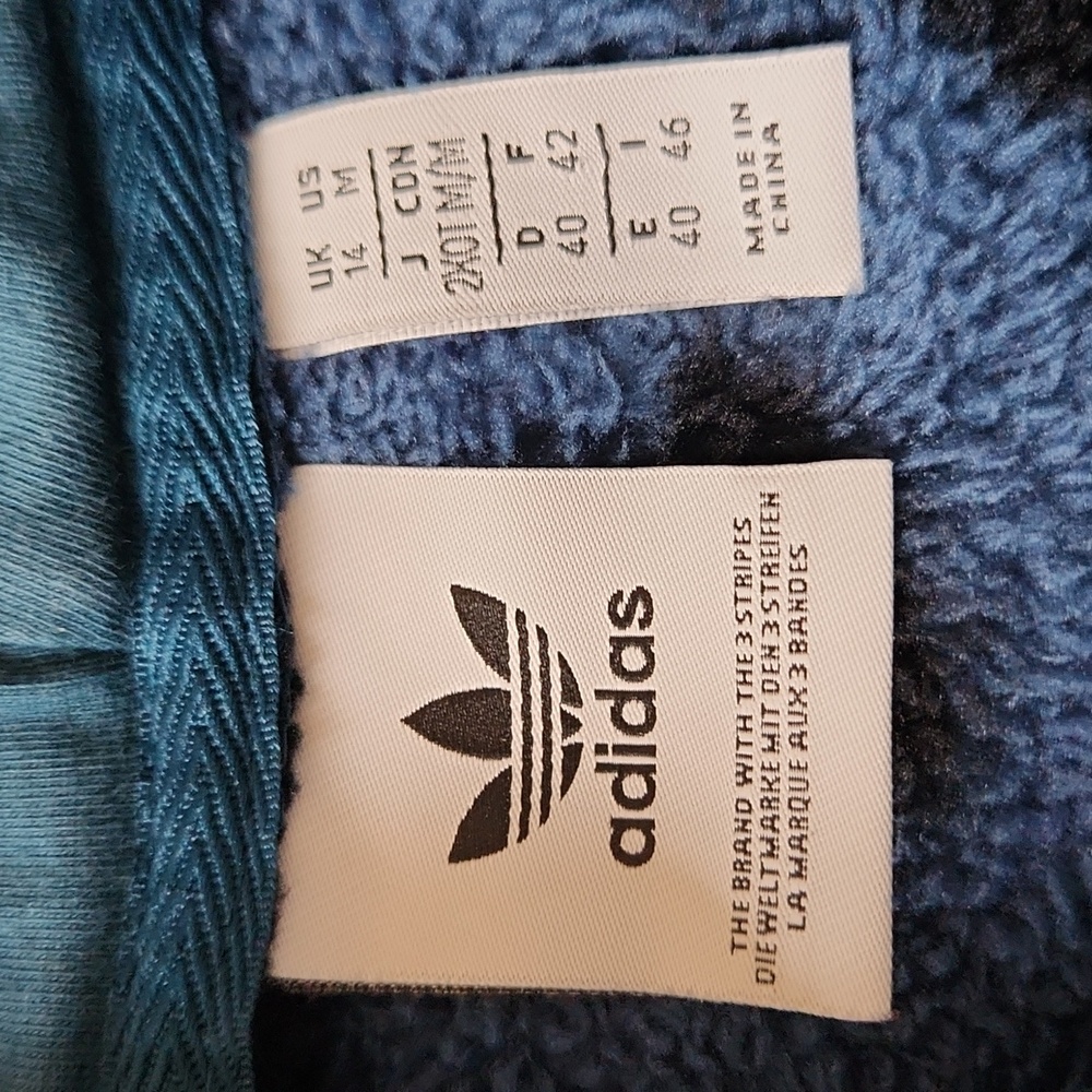 ADIDAS Bellista Sherpa Hoodie Size M - Picture 9 of 11